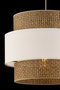 Opviq Cascade Lámpara de Araña Beige y Blanco